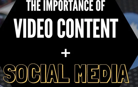 the importance of video content + social media banner