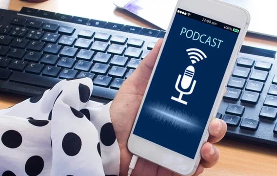 podcast stock photo