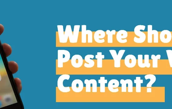 where should you post your video content banner
